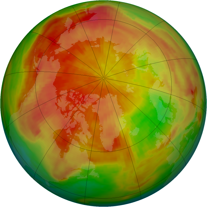 Arctic ozone map for 06 April 1981